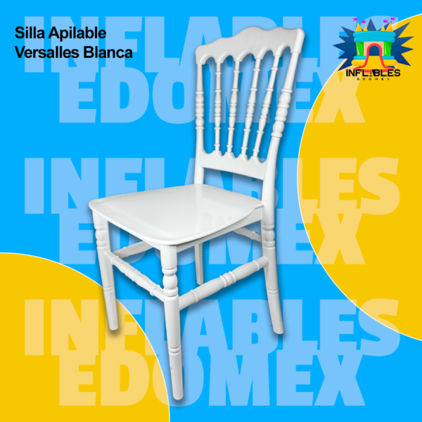 Silla Apilable Versalles Blanca